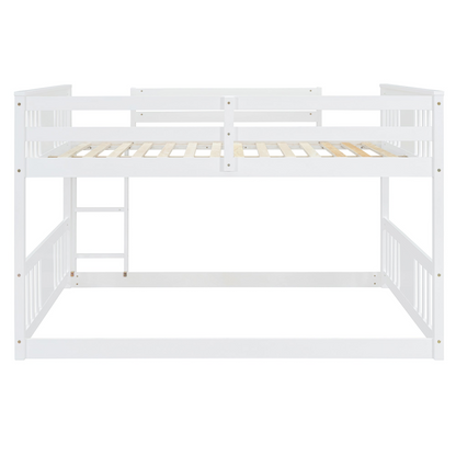 Start2Finish full over full bunk bed with ladder, sturdy space-saving design for shared bedrooms, showing the bunk bed frame and ladder.