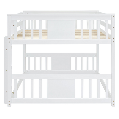 Start2Finish full over full bunk bed with ladder, featuring a sturdy frame and space-saving design for shared bedrooms.
