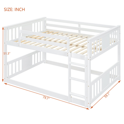 Start2Finish full over full bunk bed with ladder, sturdy space-saving design for shared bedrooms, featuring safety rails and modern style.