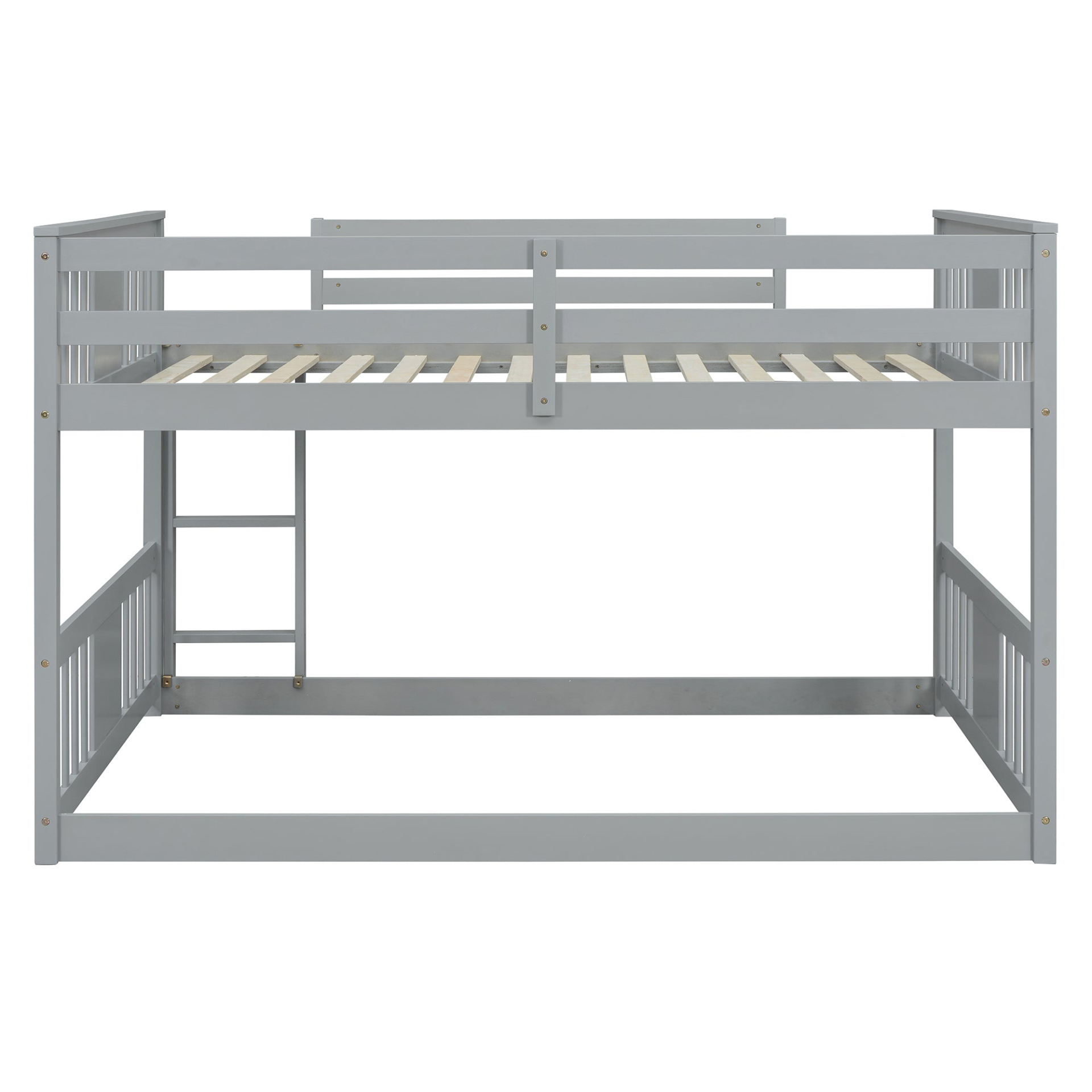 Start2Finish full over full bunk bed with ladder, space-saving sturdy design for shared bedrooms, featuring a safe and practical structure.
