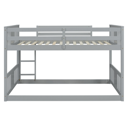 Start2Finish full over full bunk bed with ladder, space-saving sturdy design for shared bedrooms, featuring a safe and practical structure.