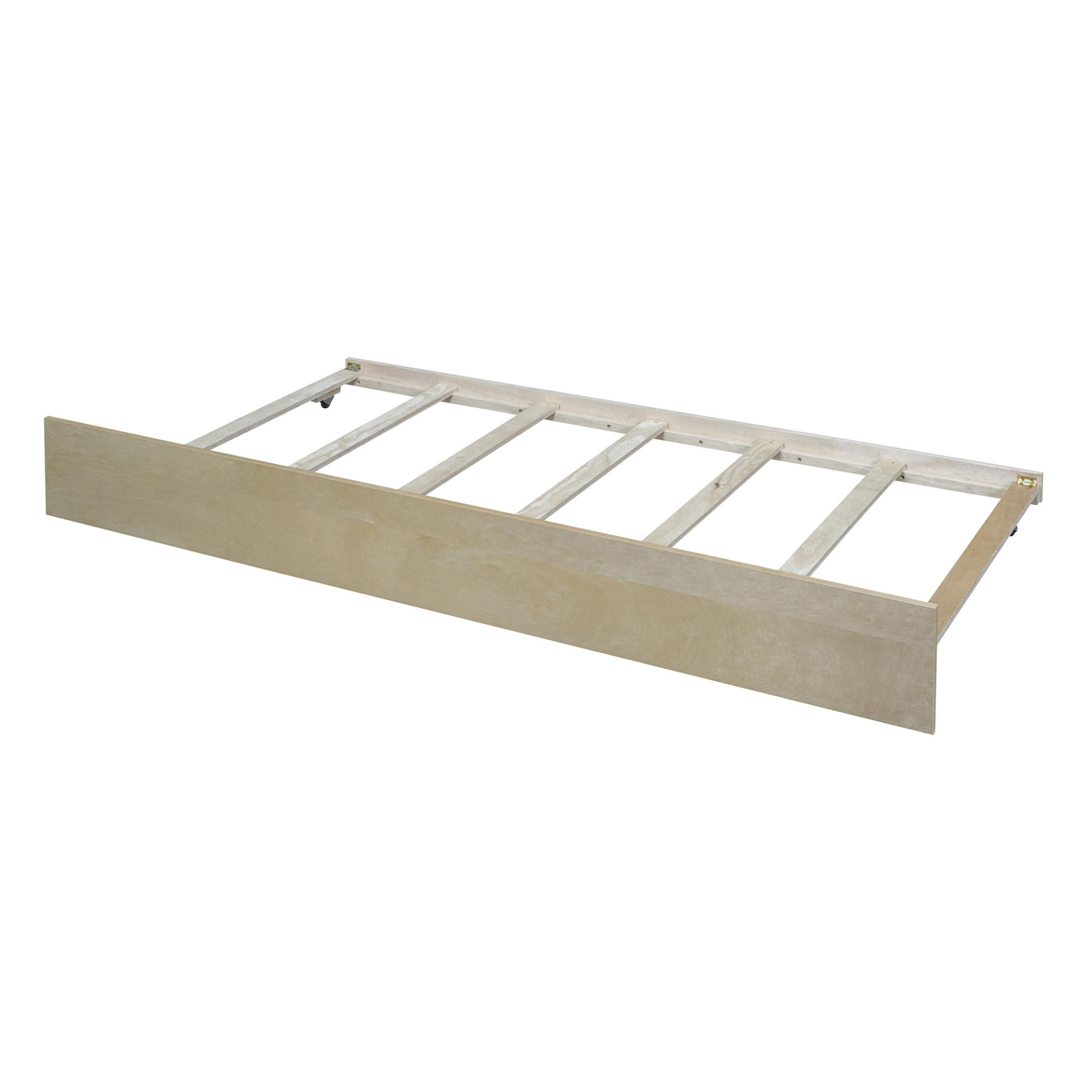 Start2Finish wood daybed with trundle and fence guardrails, ideal for home, guest room, or kids bedroom furniture.