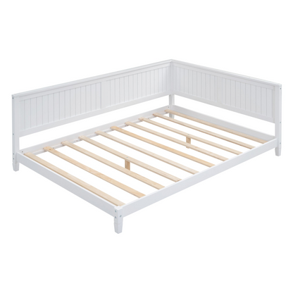 Start2Finish full size wood daybed with solid frame, showcasing its classic design and easy-to-assemble structure.