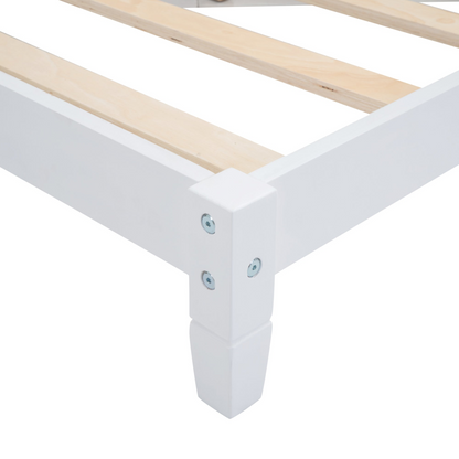 Full size wood daybed with solid wood frame, featuring a classic design, durable build, and easy assembly from Start2Finish.