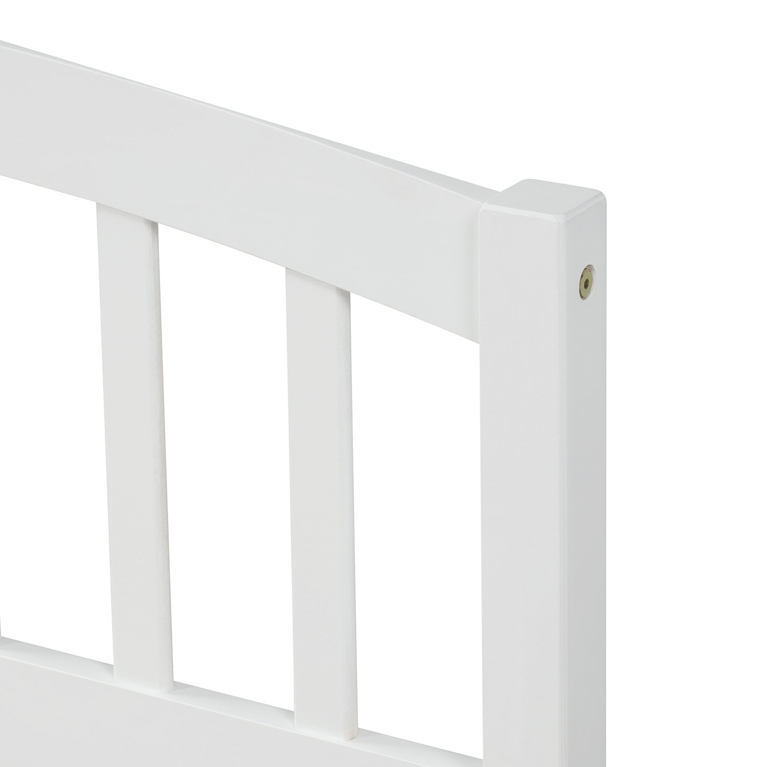 Start2Finish twin platform storage bed with wood frame, two built-in drawers, and a matching headboard.