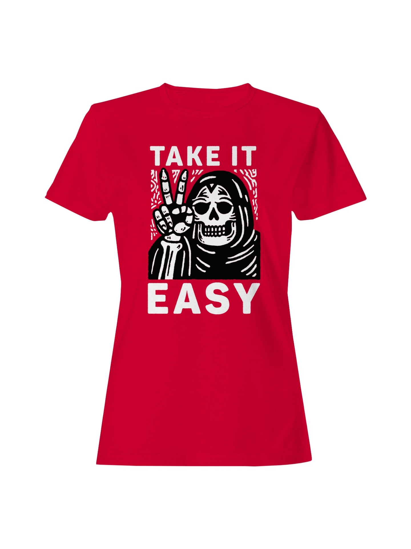 Start2Finish Take It Easy Skeleton Art women&