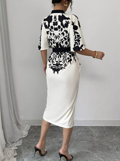 Pear Daisy button front half sleeve dress, casual home and garden wear, with a relaxed fit and button details.