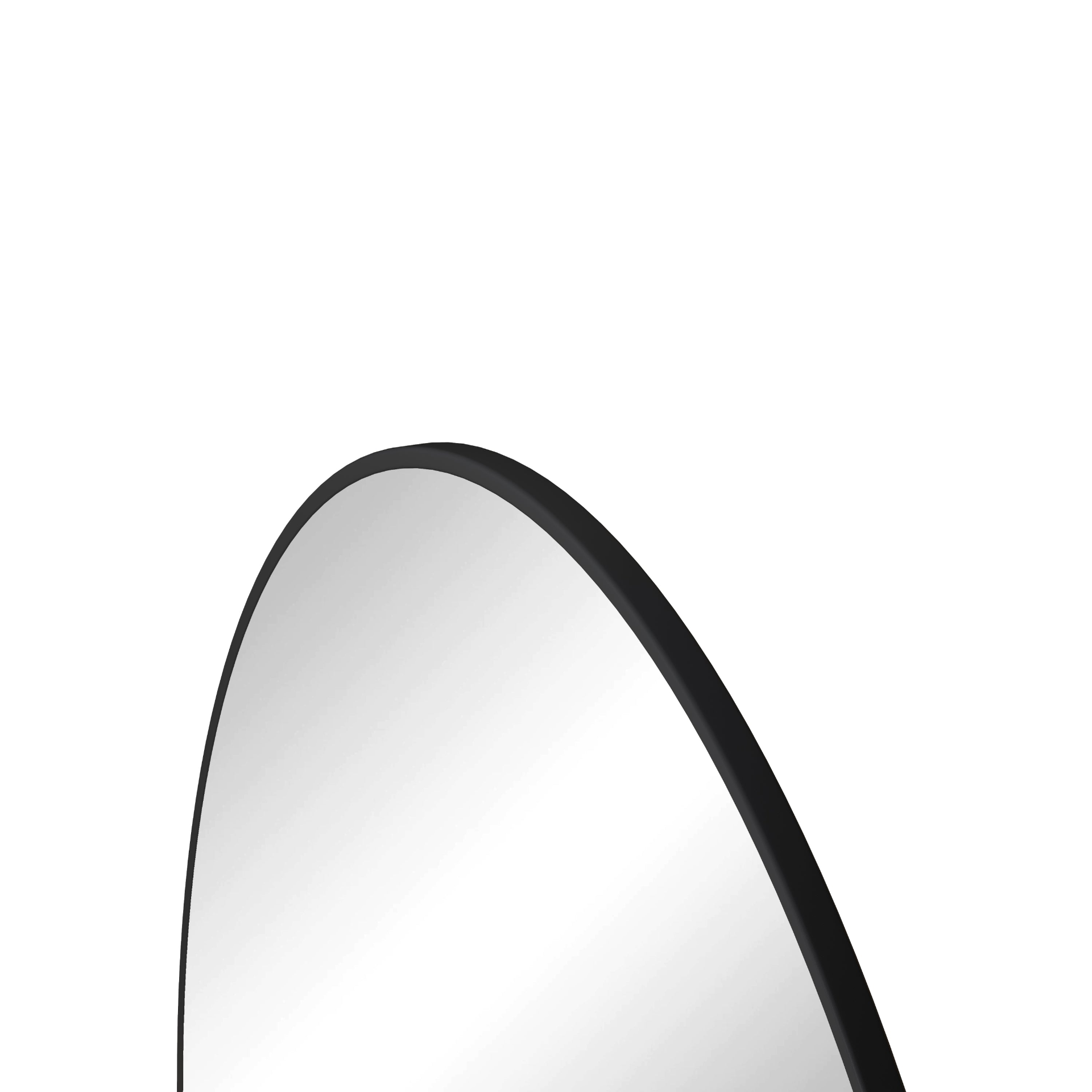 Start2Finish round wall mirror with a circular metal frame, ideal for vanity and home decor.