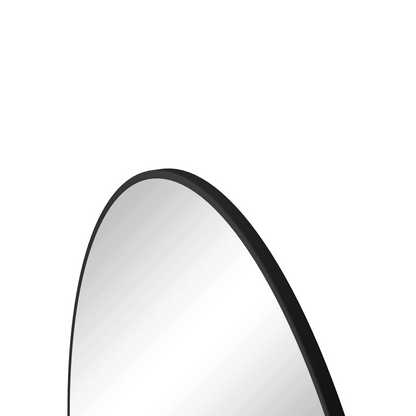 Start2Finish round wall mirror with a circular metal frame, ideal for vanity and home decor.