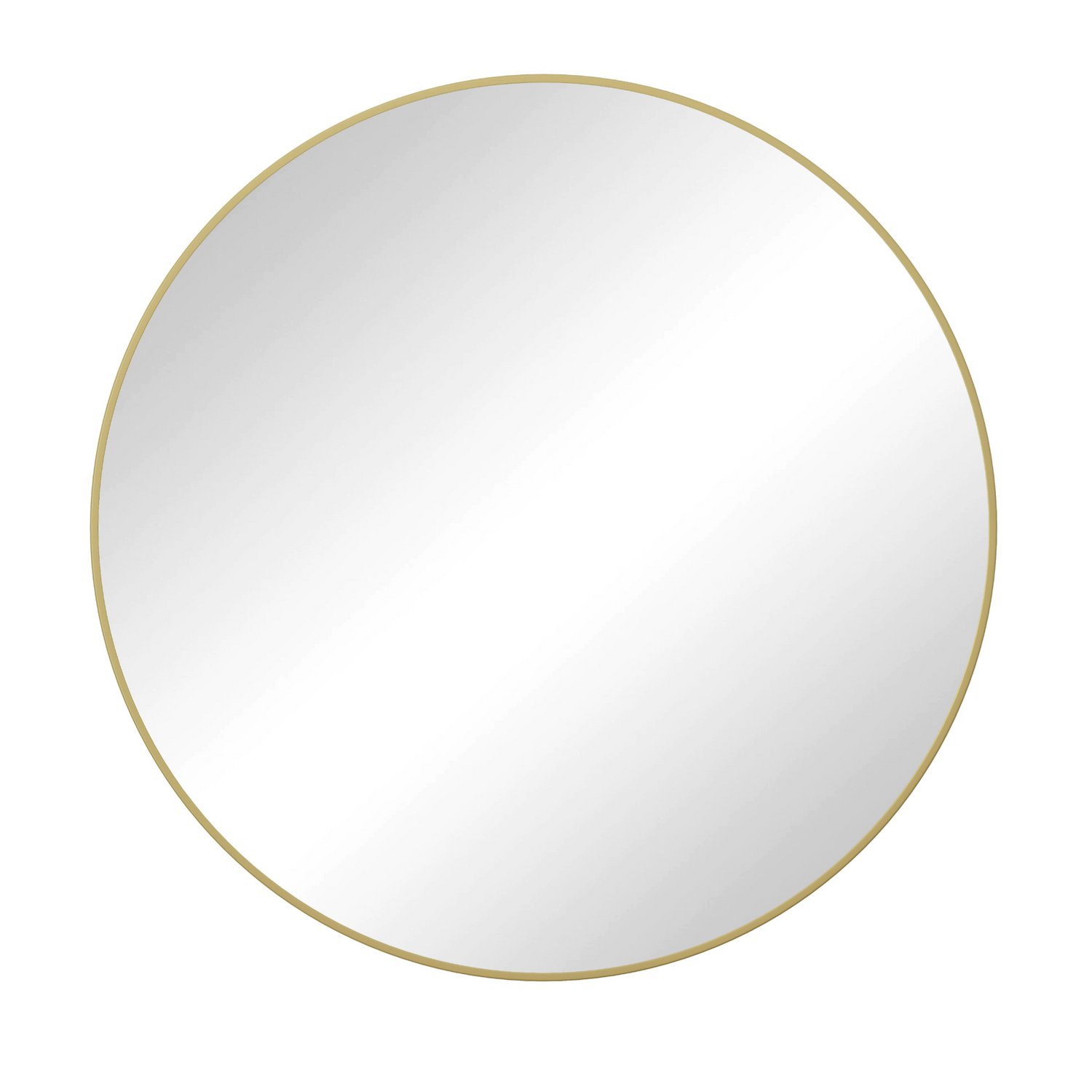 Start2Finish round vanity wall mirror with circular metal frame, ideal for home decor and dressing areas.