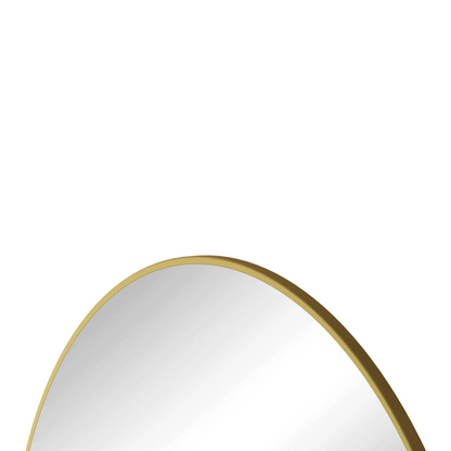 Round metal-framed wall mirror by Start2Finish featuring a sleek circular design for home decor and vanity use.