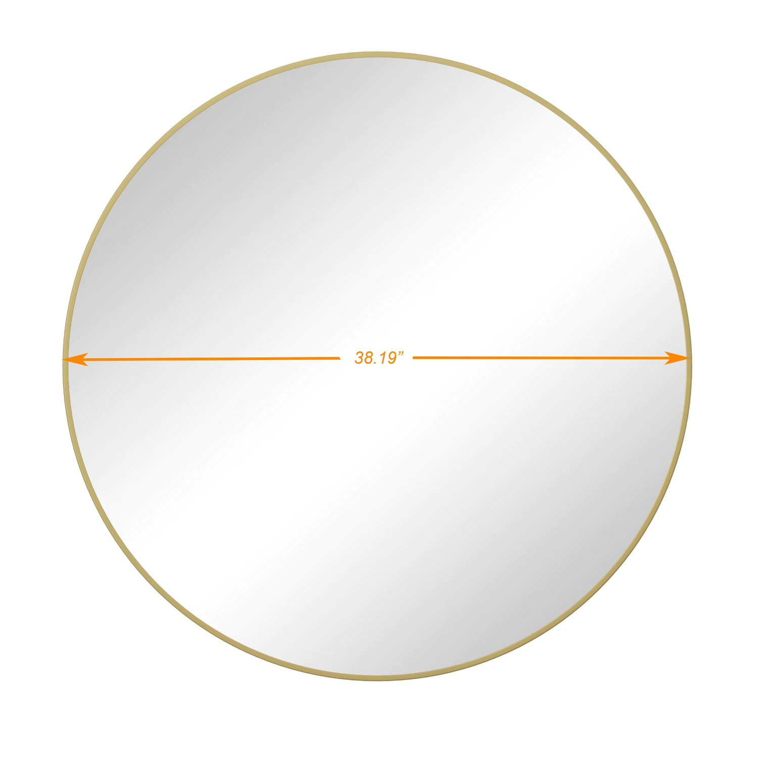 Round metal-framed wall mirror by Start2Finish, perfect for home decor and vanity dressing with a circular design.