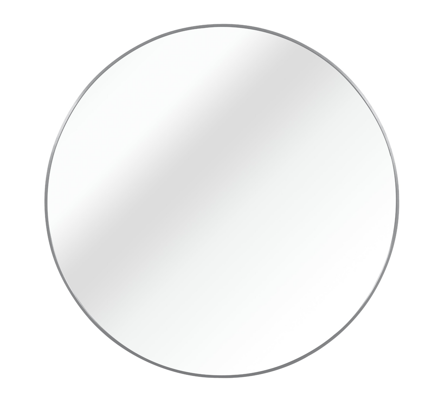 Start2Finish 36-inch round metal framed bathroom mirror, wall-mounted vanity mirror with sleek metal frame for bathroom wall decor