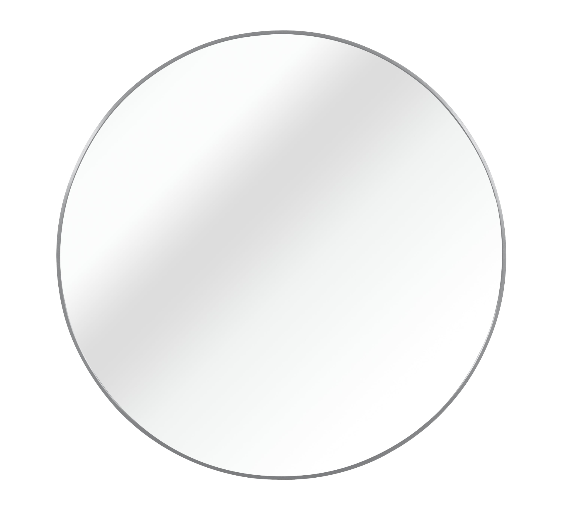 Start2Finish 36-inch round metal framed bathroom mirror, wall-mounted vanity mirror with sleek metal frame for bathroom wall decor