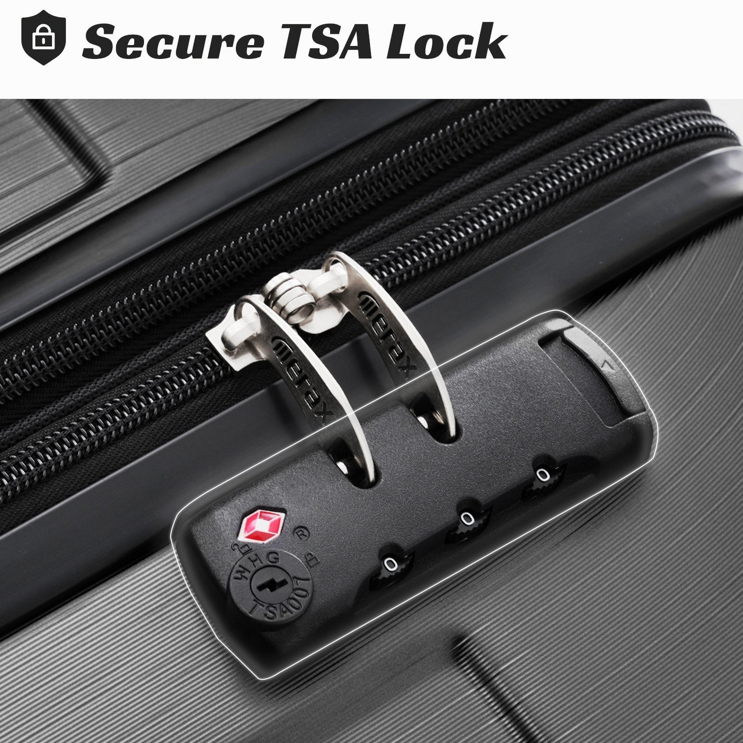 Start2Finish hardshell lightweight durable ABS checked luggage with double wheels and expandable design, shown in the image.