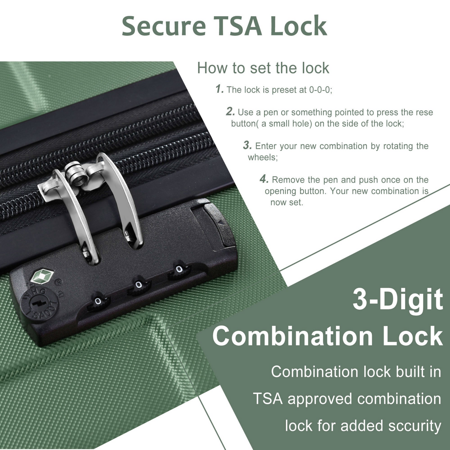 Start2Finish 6-piece hardshell luggage set with lightweight suitcases, expandable design, dual wheels, and TSA locks for travel.