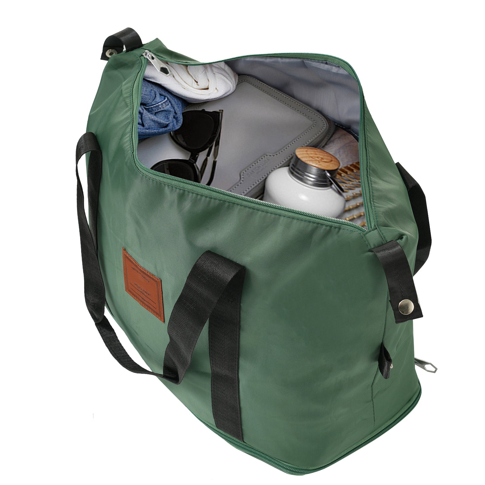 Start2Finish 6-piece hardshell luggage set with expandable suitcases, lightweight design, dual wheels, and TSA locks.