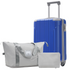 Start2Finish 20-inch hardshell ABS luggage set with spinner wheels, three-piece carry-on travel accessories.