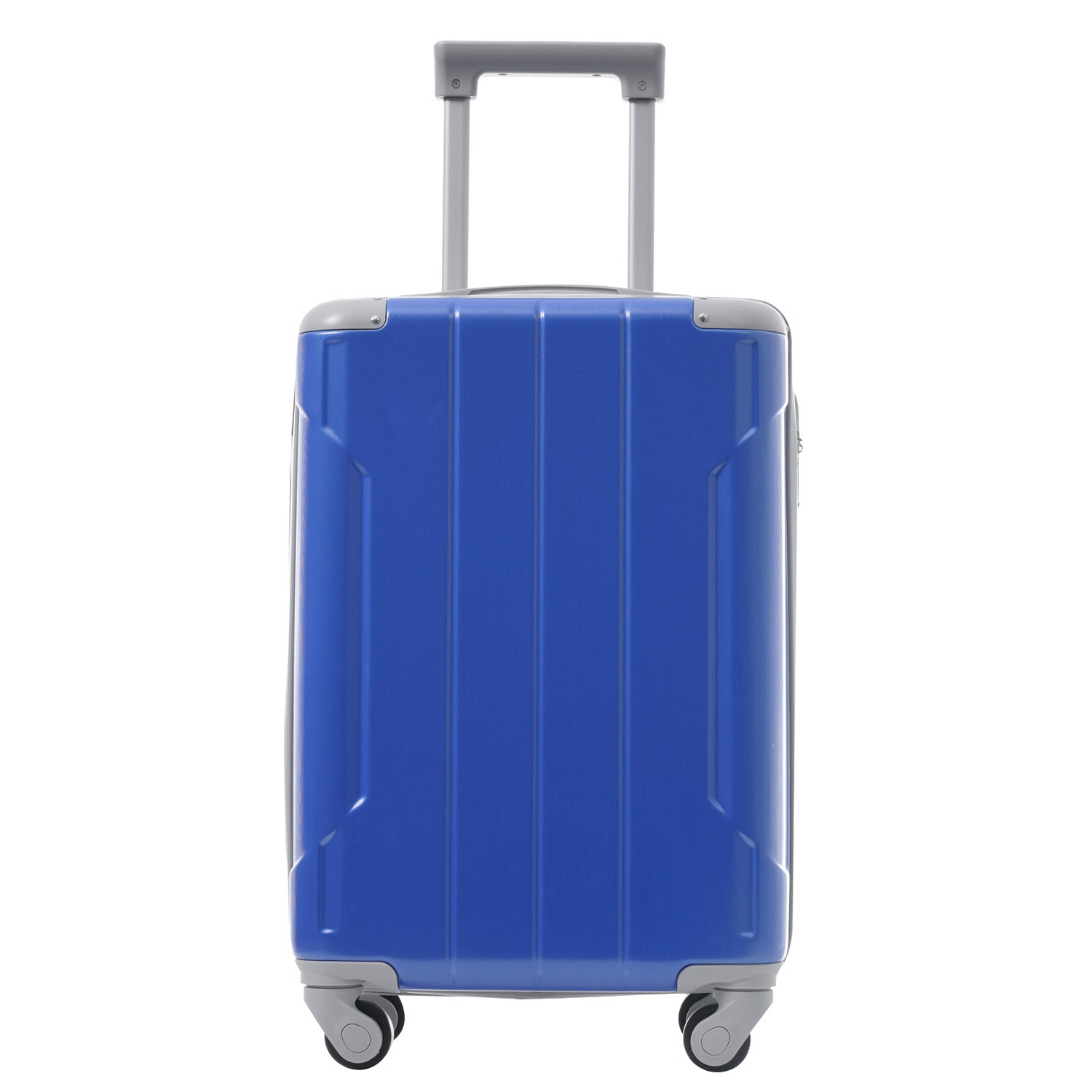 Start2Finish 20-inch carry-on ABS hardshell luggage set with spinner wheels, includes three lightweight travel suitcases.