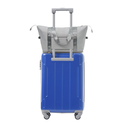 Start2Finish 20-inch hardshell ABS carry-on luggage set with spinner wheels, ideal for travel and durable accessories.