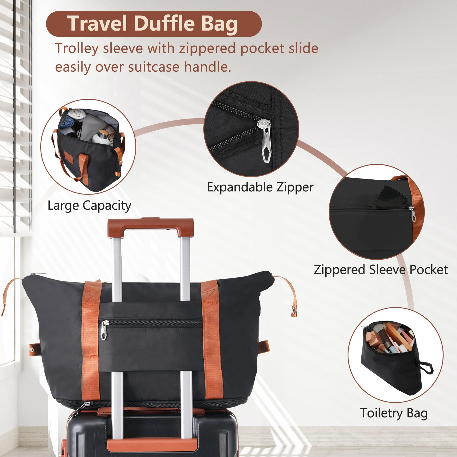 Start2Finish 20-inch carry-on hardshell ABS luggage set with spinner wheels, ideal for travel and accessories.