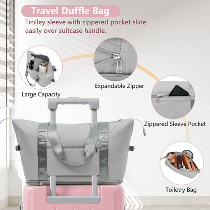 Start2Finish 20-inch carry-on hardshell ABS luggage set with spinner wheels, lightweight travel accessories in a 3-piece set.