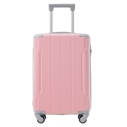 Start2Finish 20-inch carry-on hardshell ABS luggage set with spinner wheels, includes three travel suitcases for easy packing.