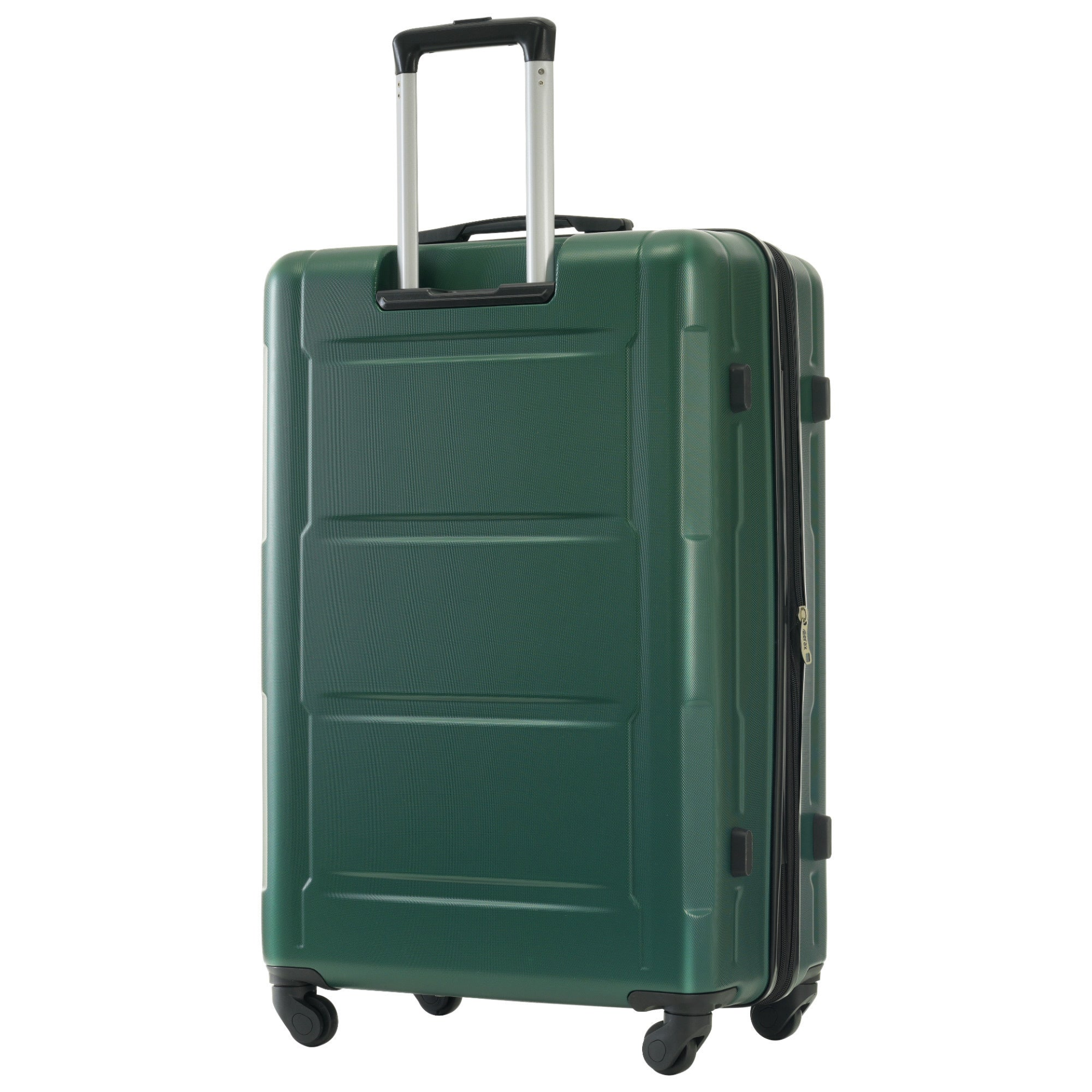 Start2Finish expandable spinner suitcase set with lightweight ABS wheels, TSA lock, and matching travel bags.