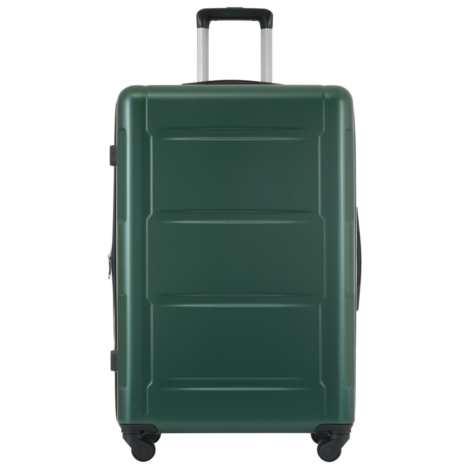 Start2Finish expandable spinner suitcase set with lightweight ABS wheels, TSA lock, and matching travel bags.