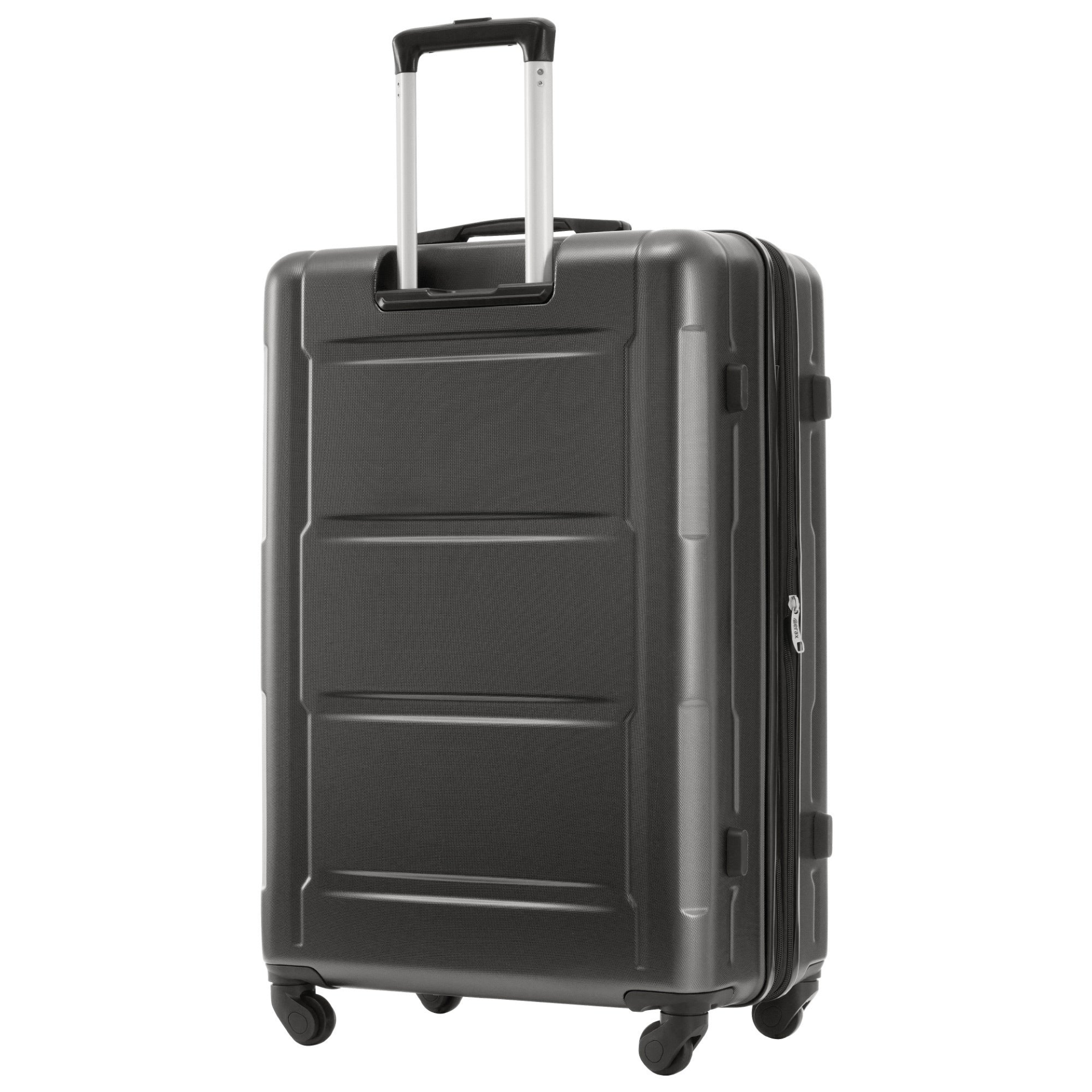 Start2Finish expandable spinner suitcase set with lightweight ABS design, TSA lock, and matching travel bags.