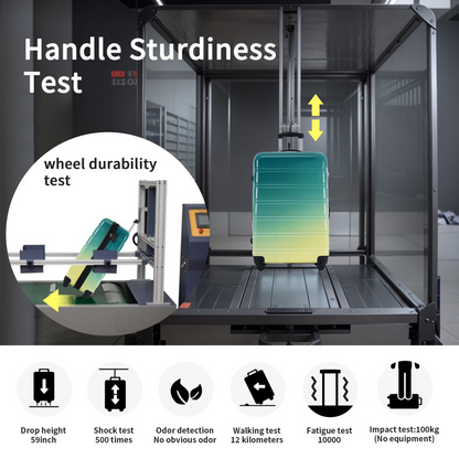 Start2Finish hardshell 3-piece gradient luggage set with expandable suitcases, spinner wheels, and TSA lock for travel accessories.