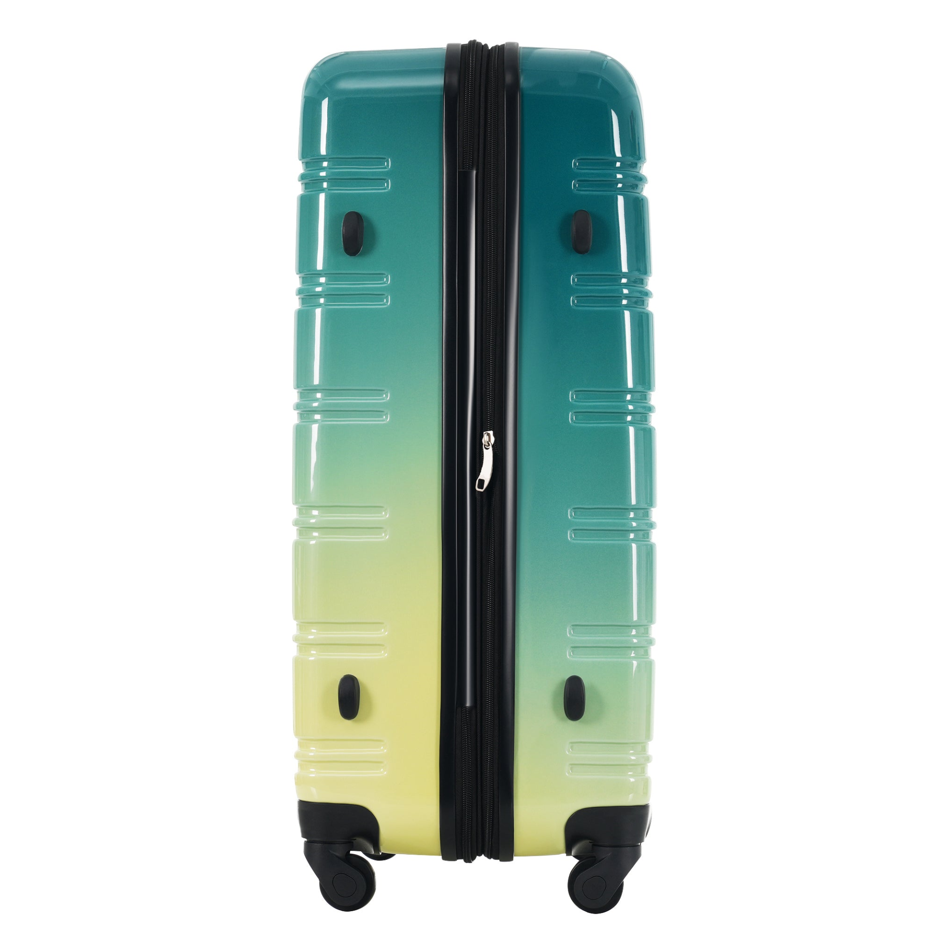 Start2Finish gradient hardshell 3-piece luggage set with spinner wheels and TSA lock, expandable suitcases for travel.