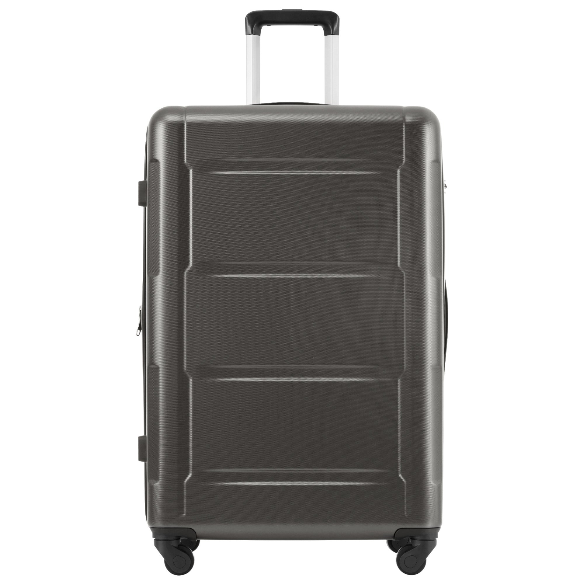 Start2Finish expandable spinner suitcase with TSA lock, lightweight ABS design, and matching travel bags for convenient packing.