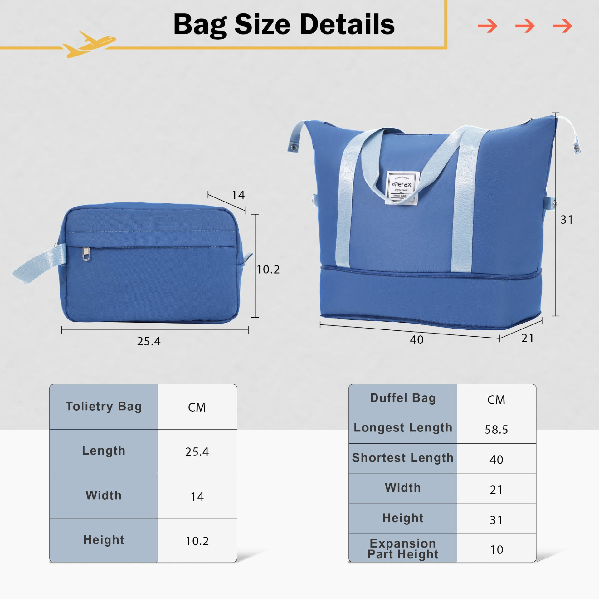 Lightweight Start2Finish expandable spinner suitcase with TSA lock, set of travel accessories including packing bags.