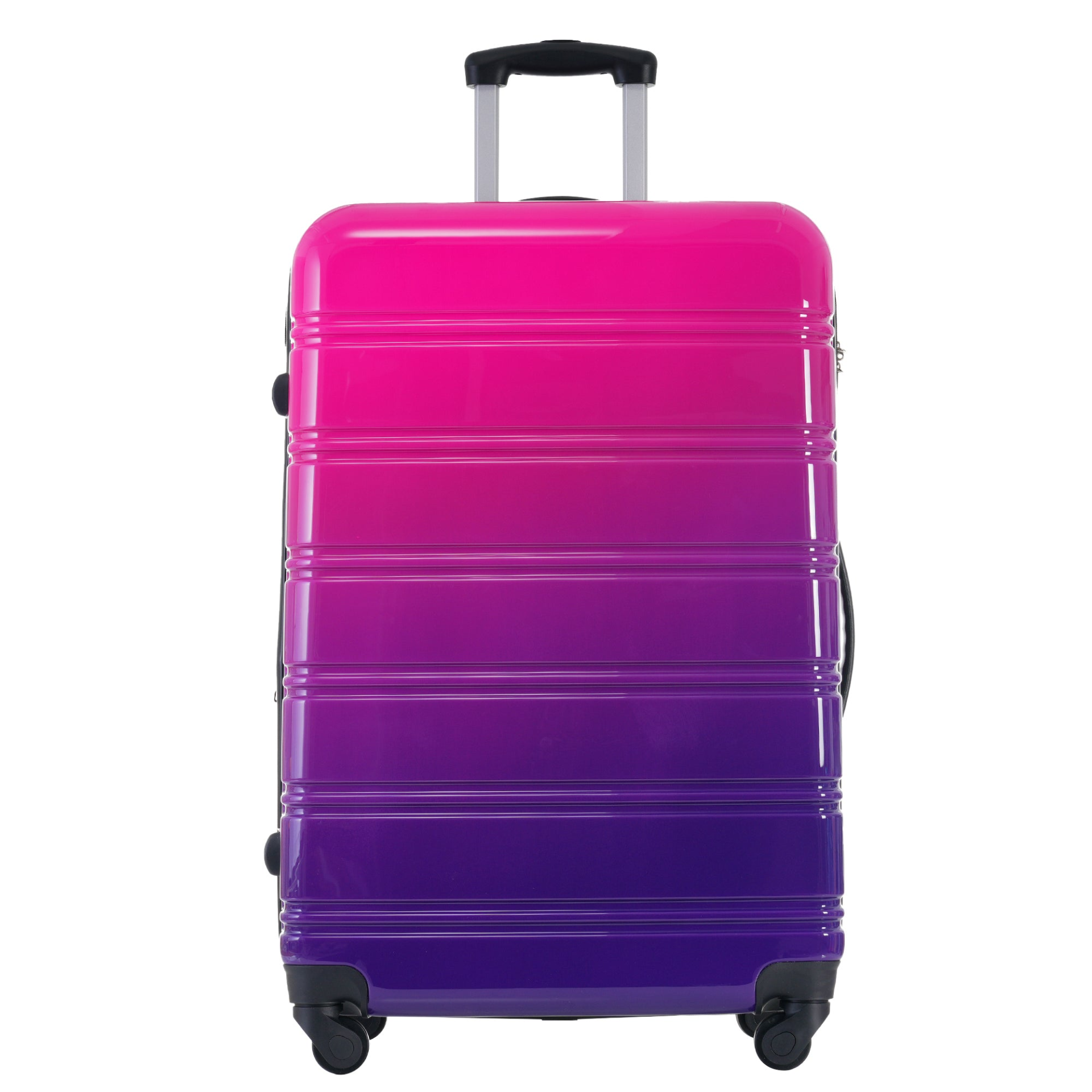 Start2Finish gradient hardshell 3-piece luggage set with expandable suitcases, spinner wheels, and TSA lock for travel accessories.