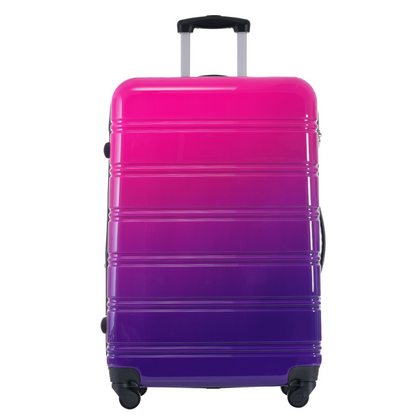 Start2Finish gradient hardshell 3-piece luggage set with expandable suitcases, spinner wheels, and TSA lock for travel accessories.