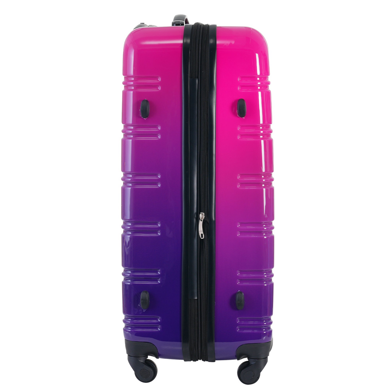 Start2Finish hardshell 3-piece gradient luggage set with expandable suitcases, spinner wheels, and TSA lock.