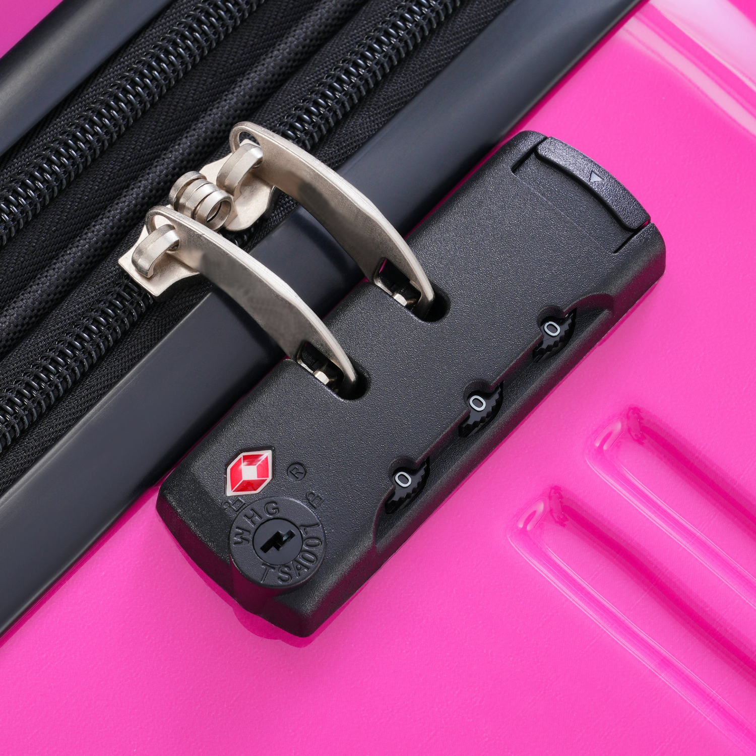 Start2Finish hardshell 3-piece gradient luggage set with expandable suitcases, spinner wheels, and TSA lock for travel accessories.
