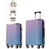 Start2Finish 3-piece luggage set with spinner wheels and built-in TSA lock, featuring durable suitcases for travel accessories.