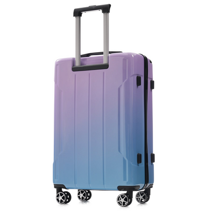 Start2Finish 3-piece luggage set with spinner wheels and built-in TSA lock, featuring durable suitcases for travel accessories.