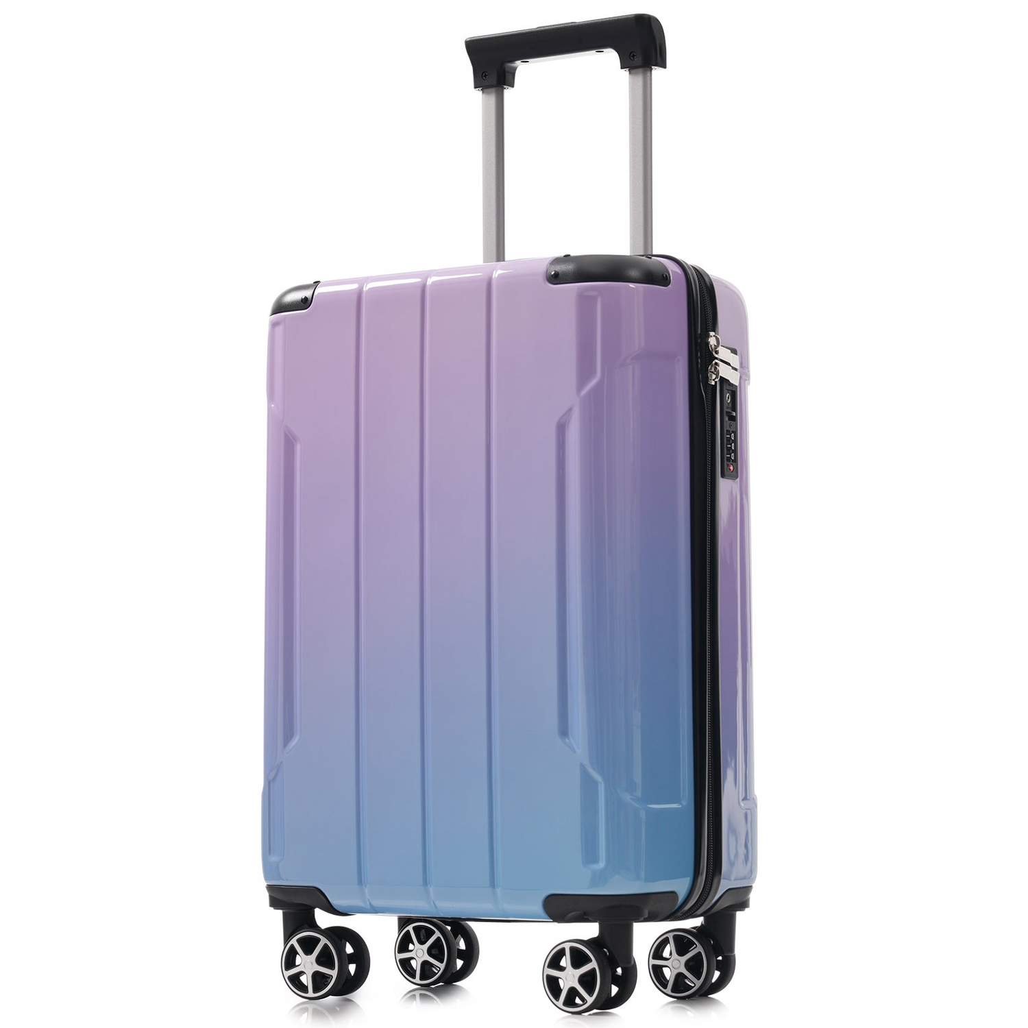 Start2Finish 3-piece luggage set with spinner wheels and built-in TSA lock, durable travel accessories for easy packing and transportation.