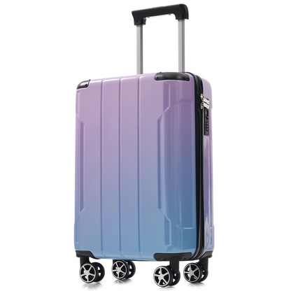 Start2Finish 3-piece luggage set with spinner wheels and built-in TSA lock, durable travel accessories for easy packing and transportation.