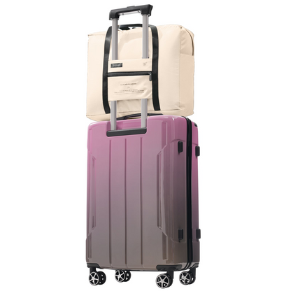 Start2Finish 3-piece luggage set with spinner wheels and built-in TSA lock, featuring durable suitcases for travel convenience.