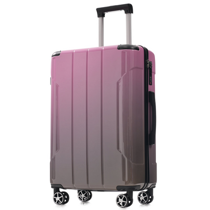 Start2Finish 3-piece luggage set with spinner wheels and built-in TSA lock, featuring durable suitcases for travel accessories.