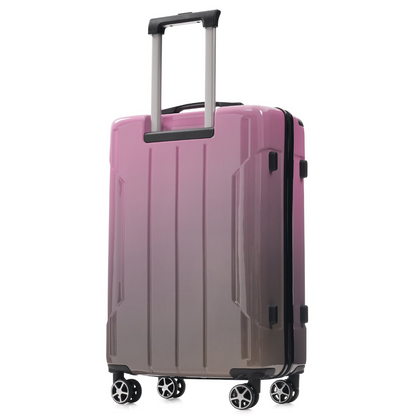 Start2Finish 3-piece luggage set with spinner wheels and built-in TSA lock, featuring durable suitcases for travel.
