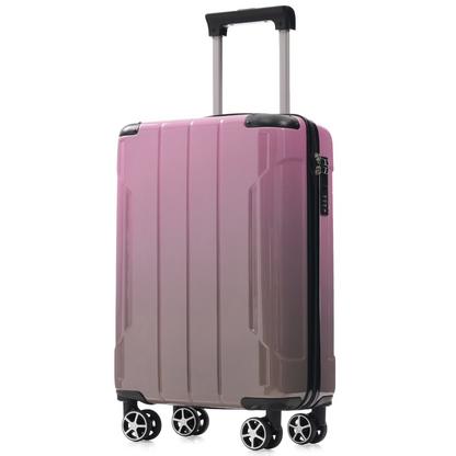 Start2Finish 3-piece luggage set with spinner wheels and built-in TSA lock, durable travel suitcases for easy packing.
