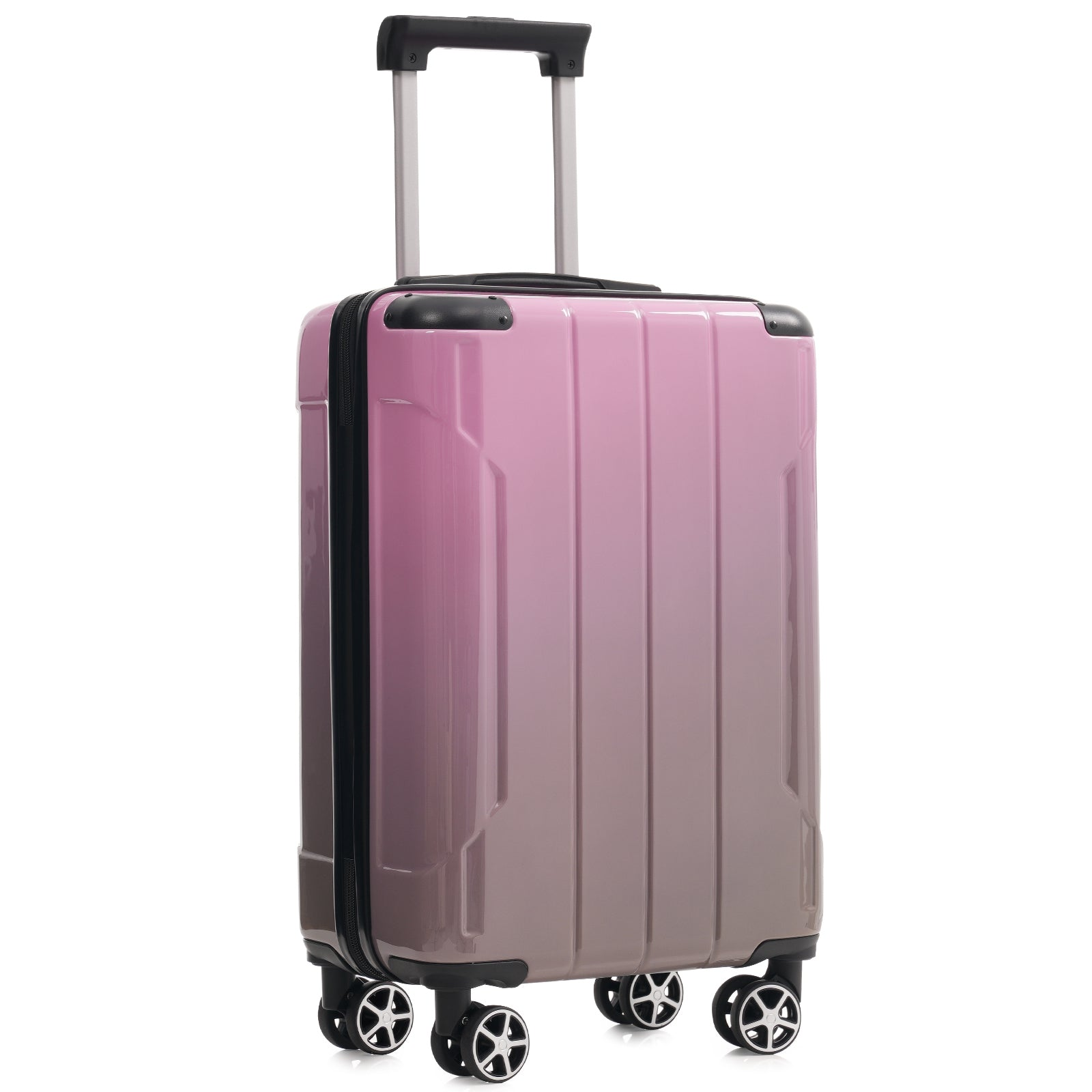 Start2Finish 3-piece luggage set with spinner wheels and built-in TSA lock, featuring durable suitcases for travel accessories.