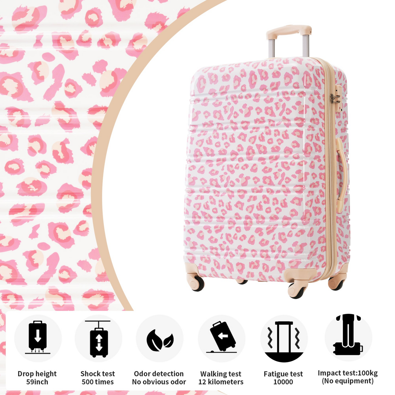Start2Finish hardshell 3-piece spinner luggage set with TSA locks, lightweight travel suitcases for easy packing and travel.
