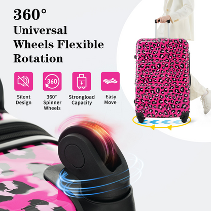Start2Finish hardshell 3-piece spinner luggage set with TSA locks, lightweight travel suitcases for easy packing and security.