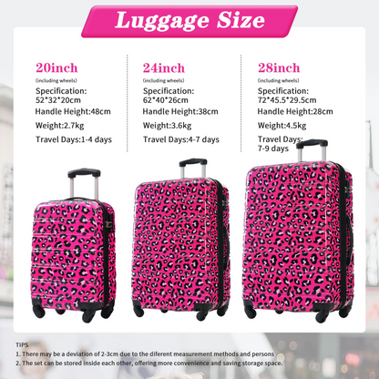 Start2Finish hardshell 3-piece spinner luggage set with TSA locks, lightweight travel suitcases, and durable exterior.